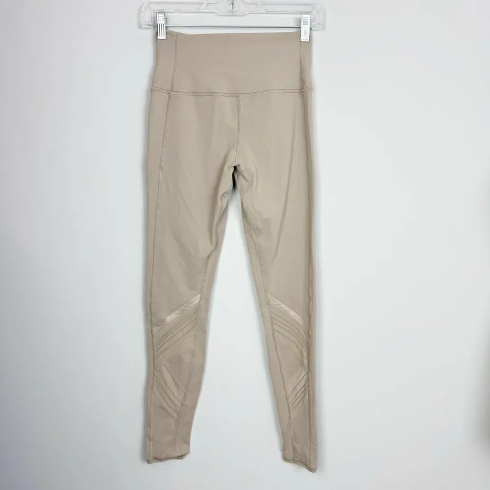 ALO YOGA | Tan Moto High Rise Full Length Leggings Women’s Size Small